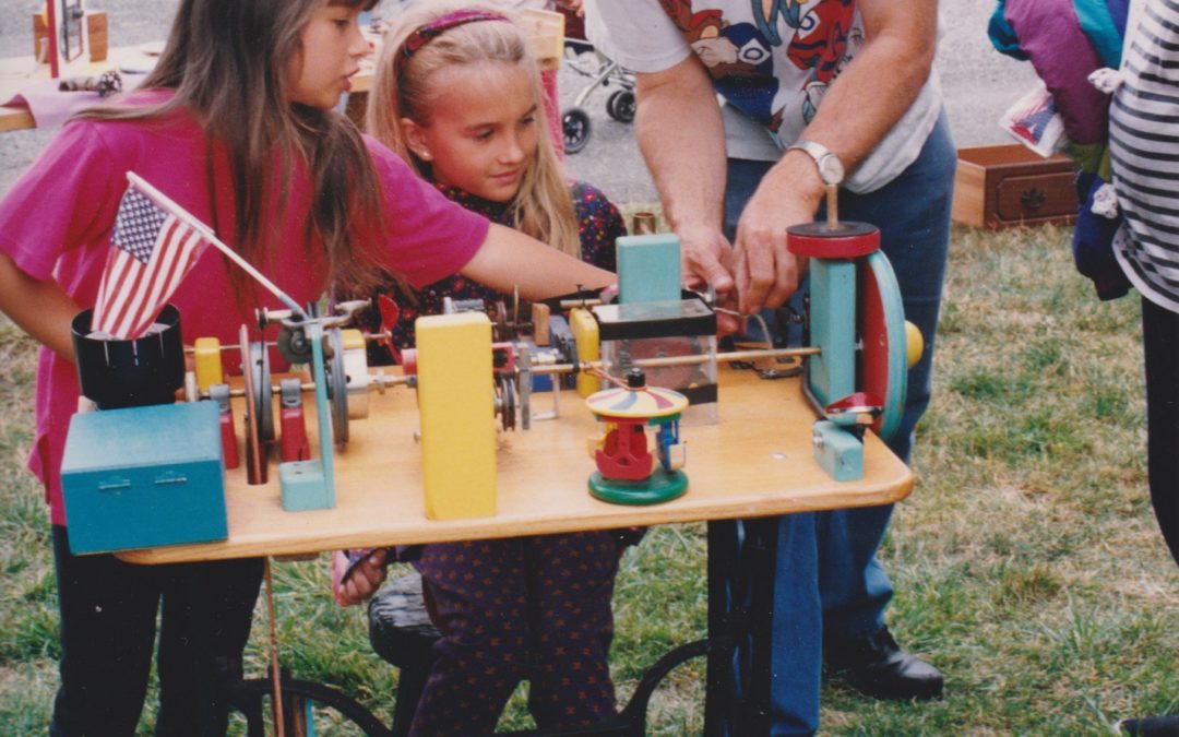 A Rube Goldberg Machine from a Treadle sewing Machine
